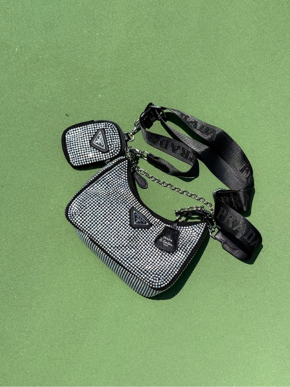 Prada Crystal Crossbody Bag